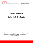 Xerox Nuvera Guia de Introdução