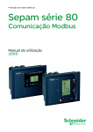 Modbus - Relé de proteção Sepam