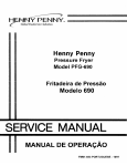 Fritadeira MOD PFG 690 – Manual de serviço