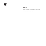 iPad Manual do Utilizador