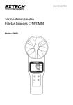 Termo-Anemômetro Paletas Grandes CFM/CMM