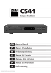 NAD C 541 User Guide Manual