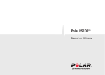 Polar RS100 Manual do utilizador