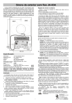 Sirene de exterior sem fios JA-63A