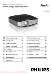 Philips PPX-1020 Projector User Guide Manual