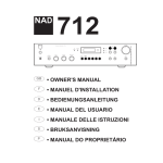 NAD 712 Inst. Manual