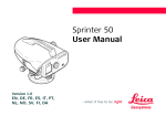 Sprinter 50 User Manual