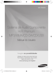 Sistema de Áudio Componente Hi-Fi Premium MP3/WMA/CD