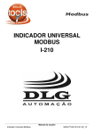 INDICADOR UNIVERSAL MODBUS I-210