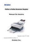 Folha a Folha Scanner Duplex Manual Do Usuário