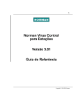 Norman Virus Control para Estações Versão 5.81 Guia de Referência