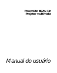 Manual do usuário PowerLite 822/83c