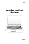 Manual do usuário de Notebook