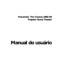 Manual do usuário PowerLite Pro Cinema 1080 UB