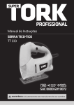 Manual de Instruções TT 333 Super Tork Profissional