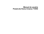 Manual do usuário PowerLite Home Cinema 710HD