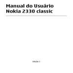 Manual do Usuário Nokia 2330 classic