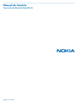 Manual do Usuário Fone de Ouvido Bluetooth Nokia BH