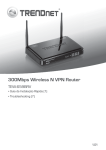 300Mbps Wireless N VPN Router