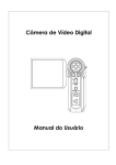 Câmera de Vídeo Digital Manual do Usuário