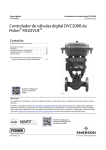 Controlador de válvulas digital DVC2000 da Fisher FIELDVUE