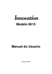 Modelo 8615 Manual do Usuario