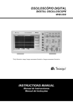 OSCILOSCÓPIO DIGITAL INSTRUCTIONS MANUAL