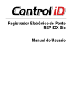 Registrador Eletrônico de Ponto REP iDX Bio Manual do Usuário