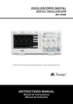 OSCILOSCÓPIO DIGITAL INSTRUCTIONS MANUAL