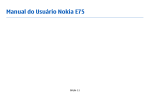 Manual do Usuário Nokia E75