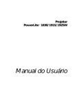 PowerLite 1830 /1915 / 1925 - Manual do Usuário