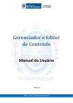 Gerenciador e Editor de Conteúdo Manual do Usuário