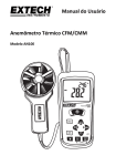 Manual do Usuário Anemômetro Térmico CFM/CMM