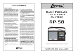 RÁDIO PORTÁTIL AM/FM/OC