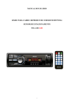 manual do usuário rádio para carro: reprodutor /usb/sd/fm