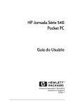 HP Jornada Série 540 Pocket PC Guia do Usuário