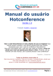 Manual do usuário Hotconference