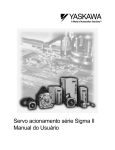 Servo acionamento série Sigma II Manual do Usuário