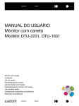 MANUAL DO USUÁRIO Monitor com caneta Modelo: DTU