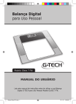 Balança Digital para Uso Pessoal Glass 7 FW – G-TECH
