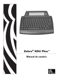 Manual do usuário Zebra KDU Plus