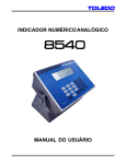 indicador numérico analógico manual do usuário