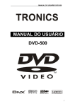 MANUAL DO USUÁRIO DVD-500