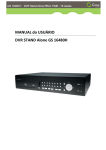 MANUAL do USUÁRIO DVR STAND Alone GS 16480H