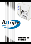Manual do Usuário Datamax Allegro Pró