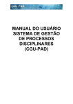 MANUAL DO USUÁRIO SISTEMA DE GESTÃO DE PROCESSOS