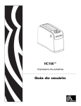 Manual da Impressora Zebra HC100
