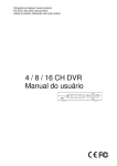 4 / 8 / 16 CH DVR Manual do usuário