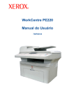WorkCentre PE220 Manual do Usuário
