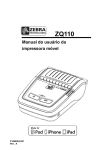 Manual do usuário da impressora móvel